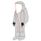Kappler Frontline 500 NFPA 1990 1991 Certified Vapor Total Encapsulating Suit, Front Entry, Silver, S/M F5H582SISMMD91 - alternate 1